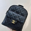 Chanel Backpack Calfskin & Gold-Tone Metal AS5793 Black