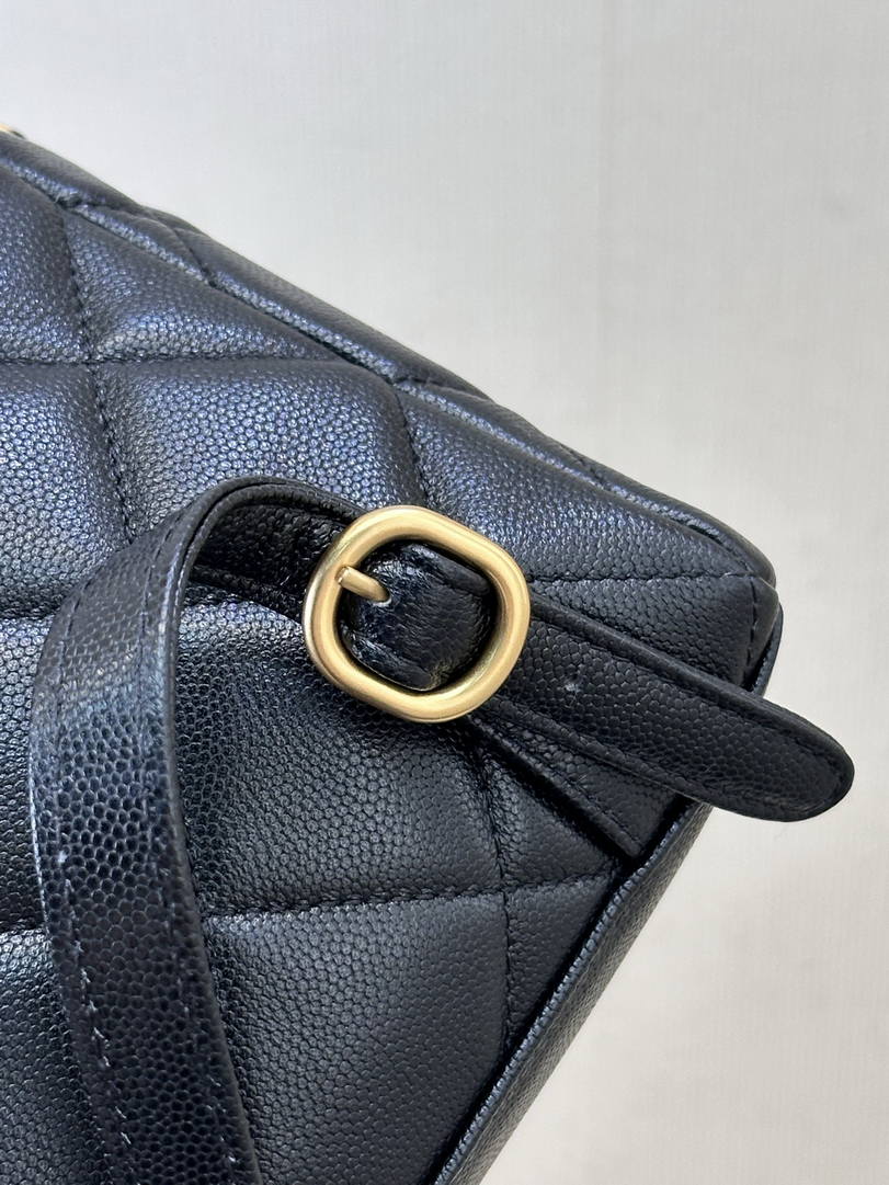 Chanel Backpack Calfskin & Gold-Tone Metal AS5793 Black