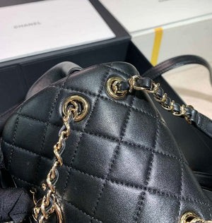 Chanel Backpack Duma Black Lambskin CC AS2908 Gold - Default Title - View 4