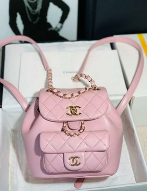 Chanel Backpack Duma Pink Lambskin CC AS2908 Gold - Default Title - View 1