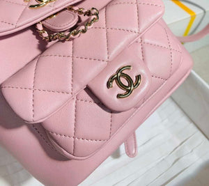 Chanel Backpack Duma Pink Lambskin CC AS2908 Gold - Default Title - View 6