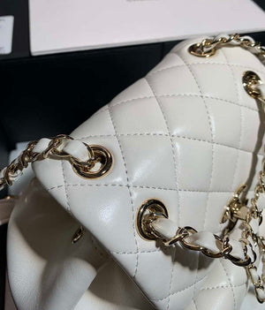 Chanel Backpack Duma White Lambskin CC AS2908 Gold - Default Title - View 4