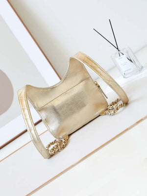 Chanel Backpack Metallic Lambskin & Gold-Tone Metal AS4621 Gold - Default Title - View 5