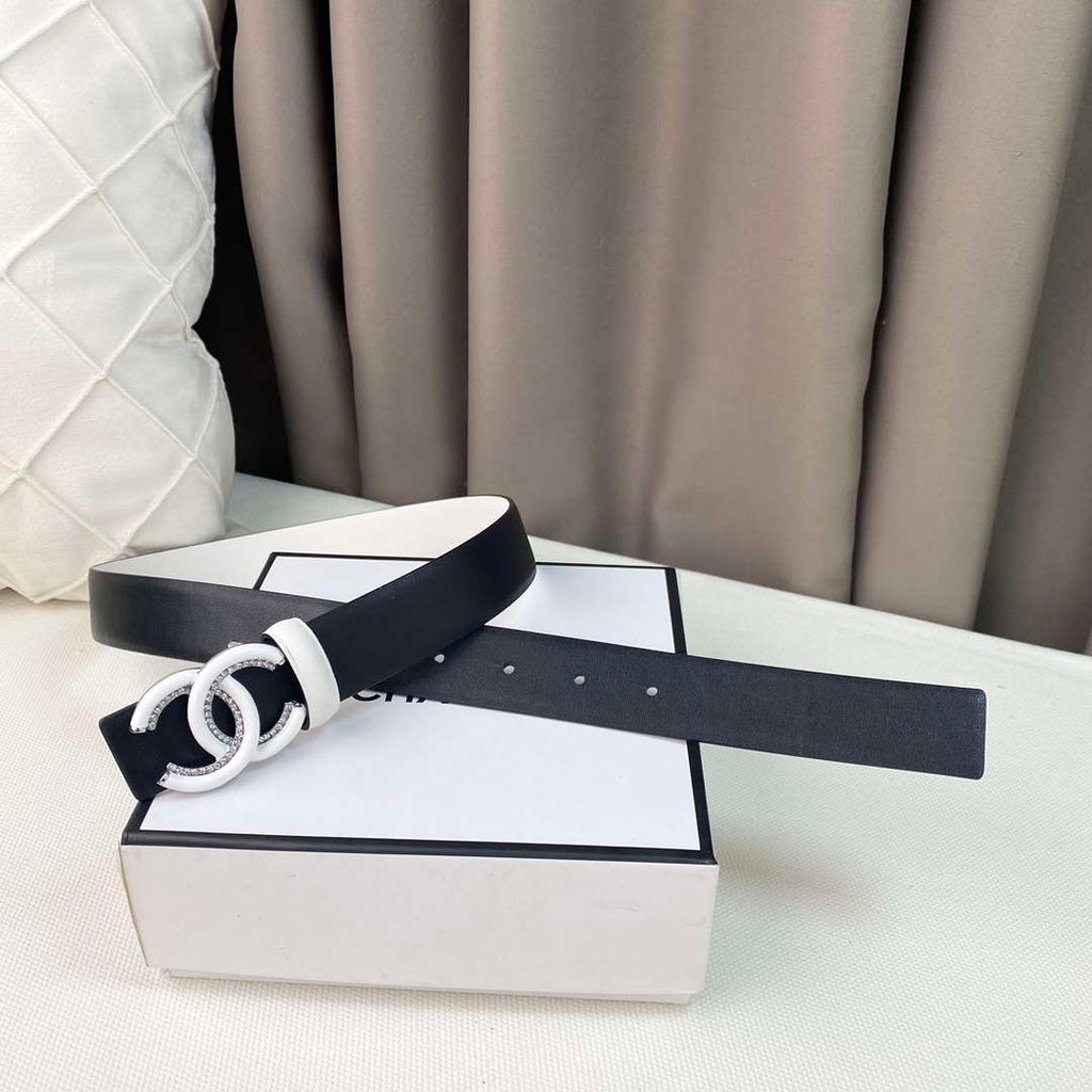 Chanel Belts Designer Calfskin Gold-Tone Metal Resin Diamante wide 3.0CM AA0578