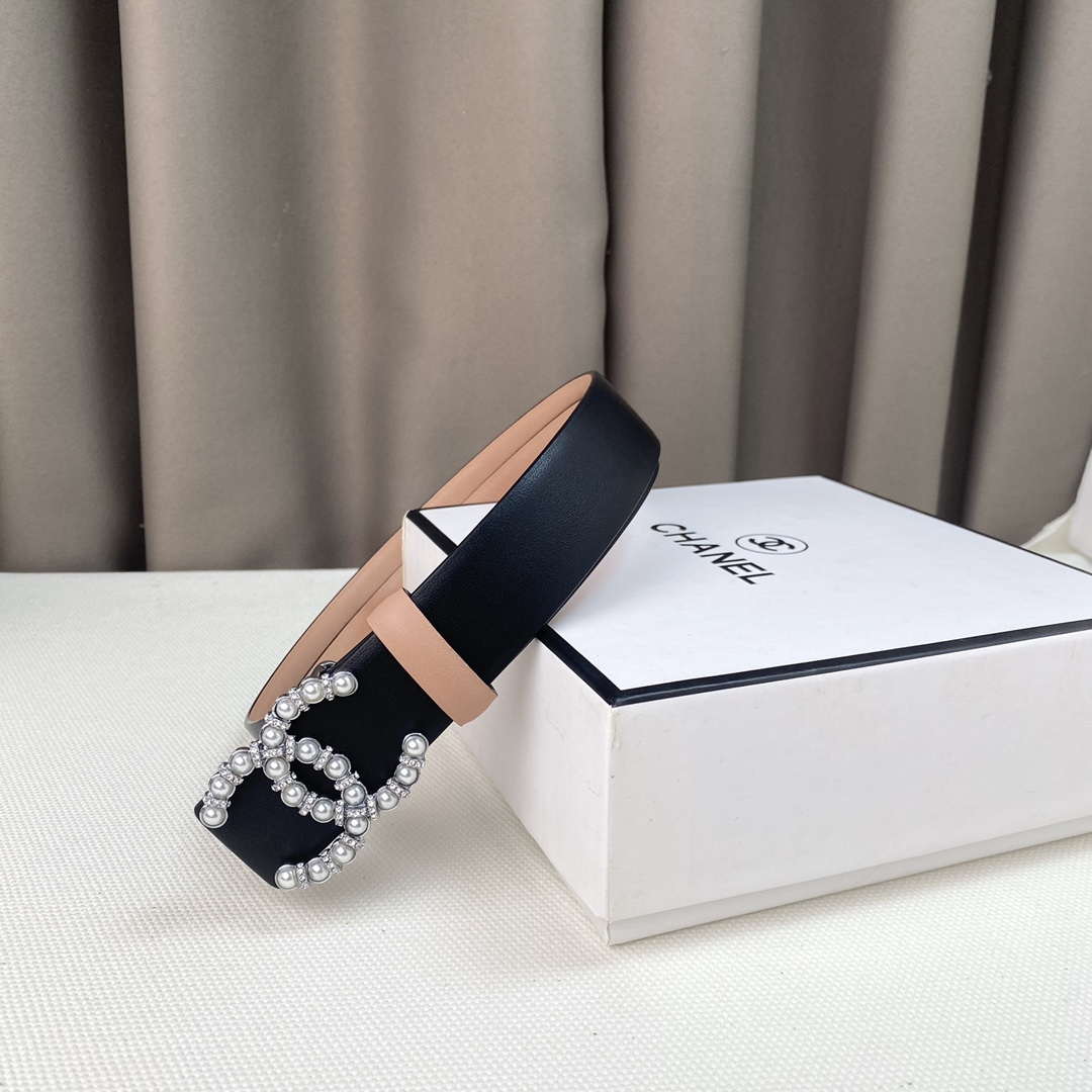 Chanel Belts Designer Calfskin Gold-Tone Metal Resin Diamante wide 3.0CM AA0579