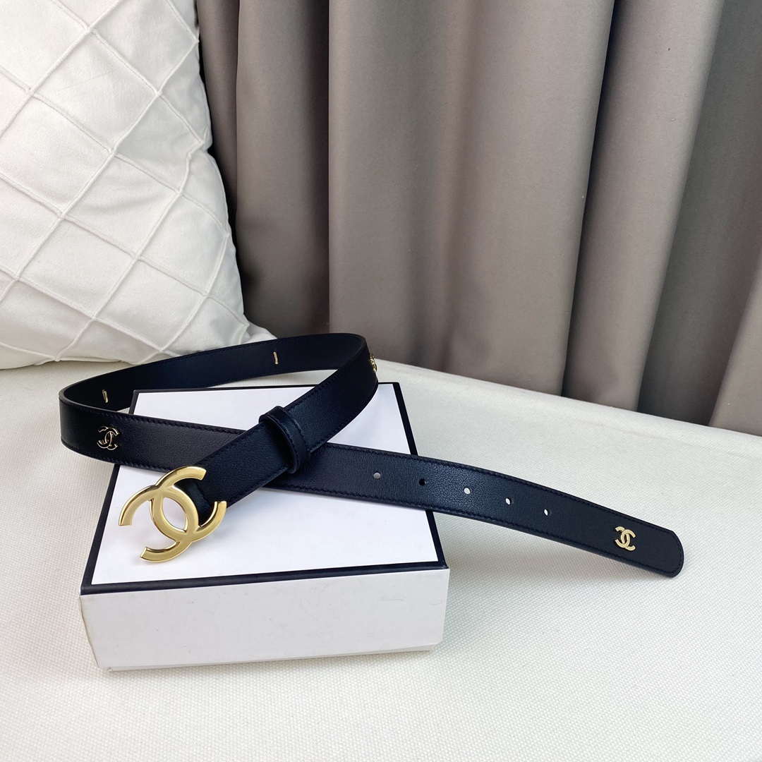Chanel Belts Designer Calfskin Gold-Tone Metal Resin Diamante wide 3.0CM AA0581