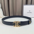 Chanel Belts Designer Calfskin Gold-Tone Metal Resin Diamante wide 3.0CM AA0582