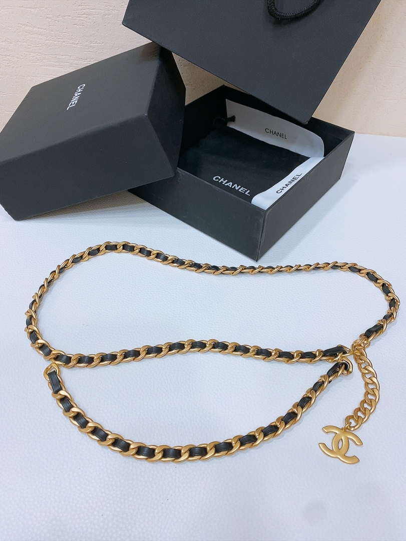 Chanel brass metal Classic chain logo waist chain AA0959