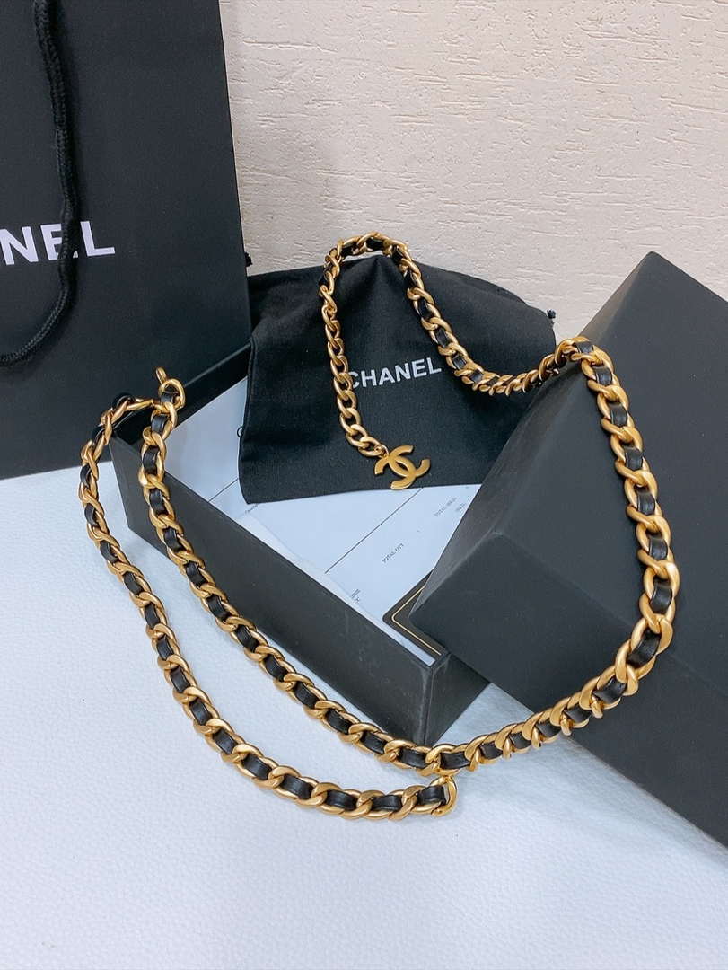 Chanel brass metal Classic chain logo waist chain AA0959