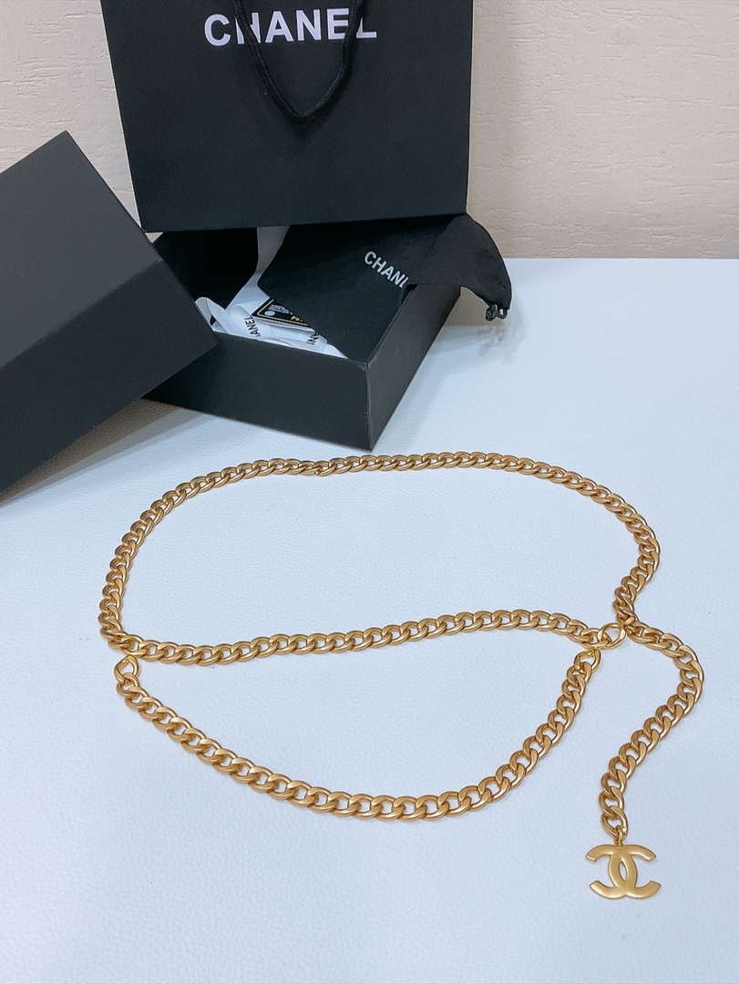Chanel brass metal Classic chain logo waist chain AA0959
