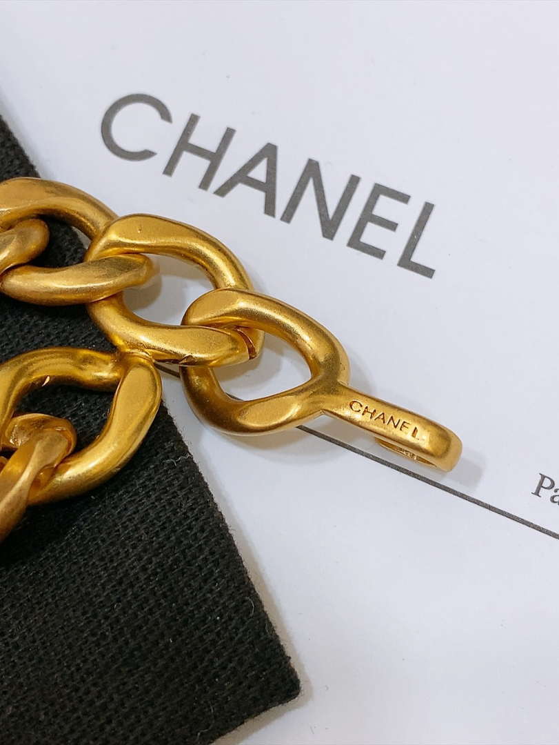 Chanel brass metal Classic chain logo waist chain AA0959