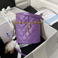 Chanel Bucket Bag Lambskin AS3116 Purple - Default Title - View 1