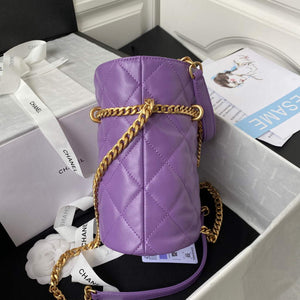Chanel Bucket Bag Lambskin AS3116 Purple - Default Title - View 5