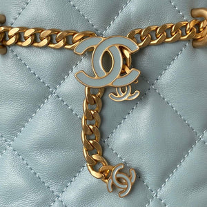 Chanel Bucket Bag Lambskin AS3116 Blue - Default Title - View 3