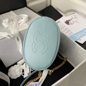 Chanel Bucket Bag Lambskin AS3116 Blue - Default Title - View 5