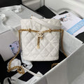 Chanel Bucket Bag Lambskin AS3116 White - Default Title - View 1