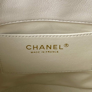 Chanel Bucket Bag Lambskin AS3116 White - Default Title - View 8