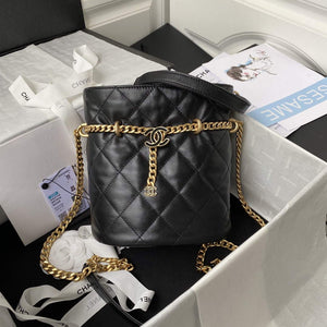 Chanel Bucket Bag Lambskin AS3116 Black - Default Title - View 1