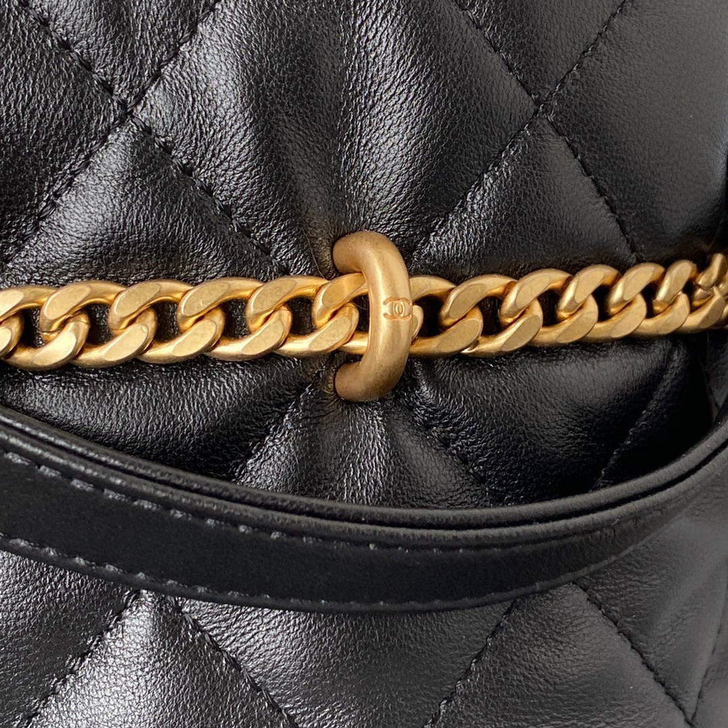Chanel Bucket Bag Lambskin AS3116 Black
