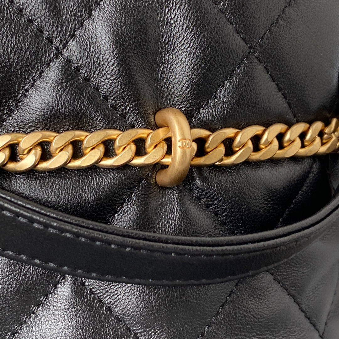 Chanel Bucket Bag Lambskin AS3116 Black