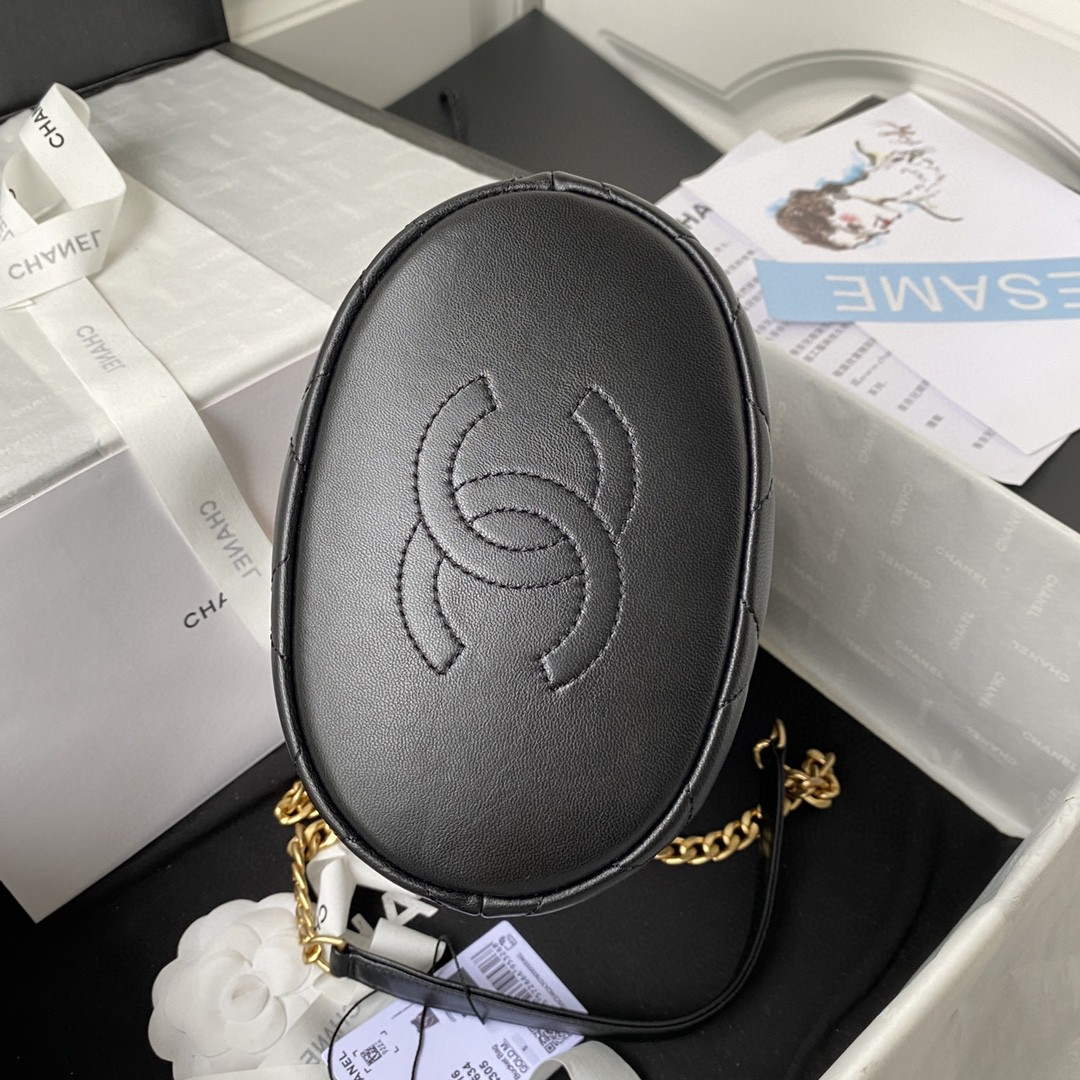 Chanel Bucket Bag Lambskin AS3116 Black - Default Title - View 6