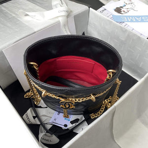 Chanel Bucket Bag Lambskin AS3116 Black - Default Title - View 7