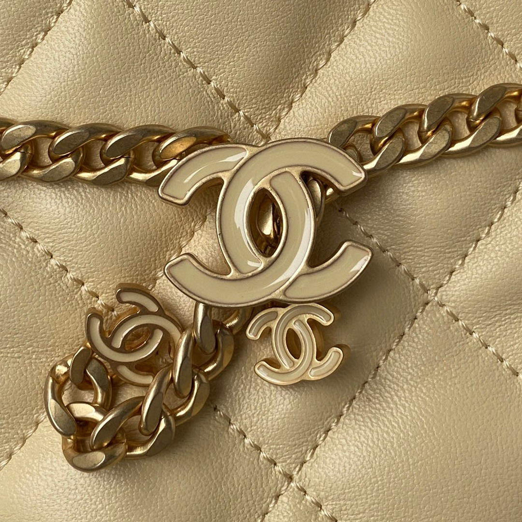 Chanel Bucket Bag Lambskin AS3116 Yellow