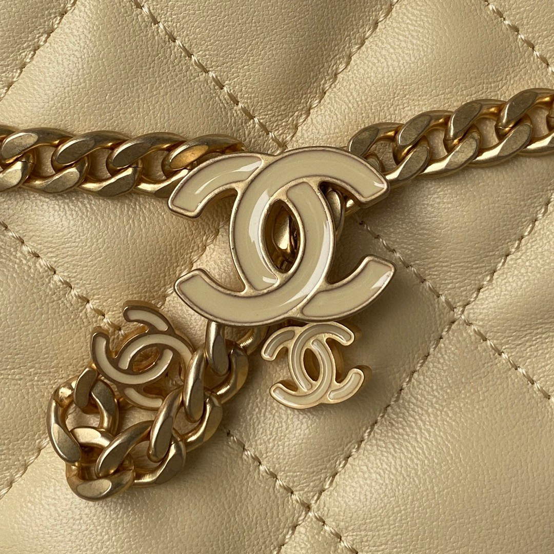 Chanel Bucket Bag Lambskin AS3116 Yellow