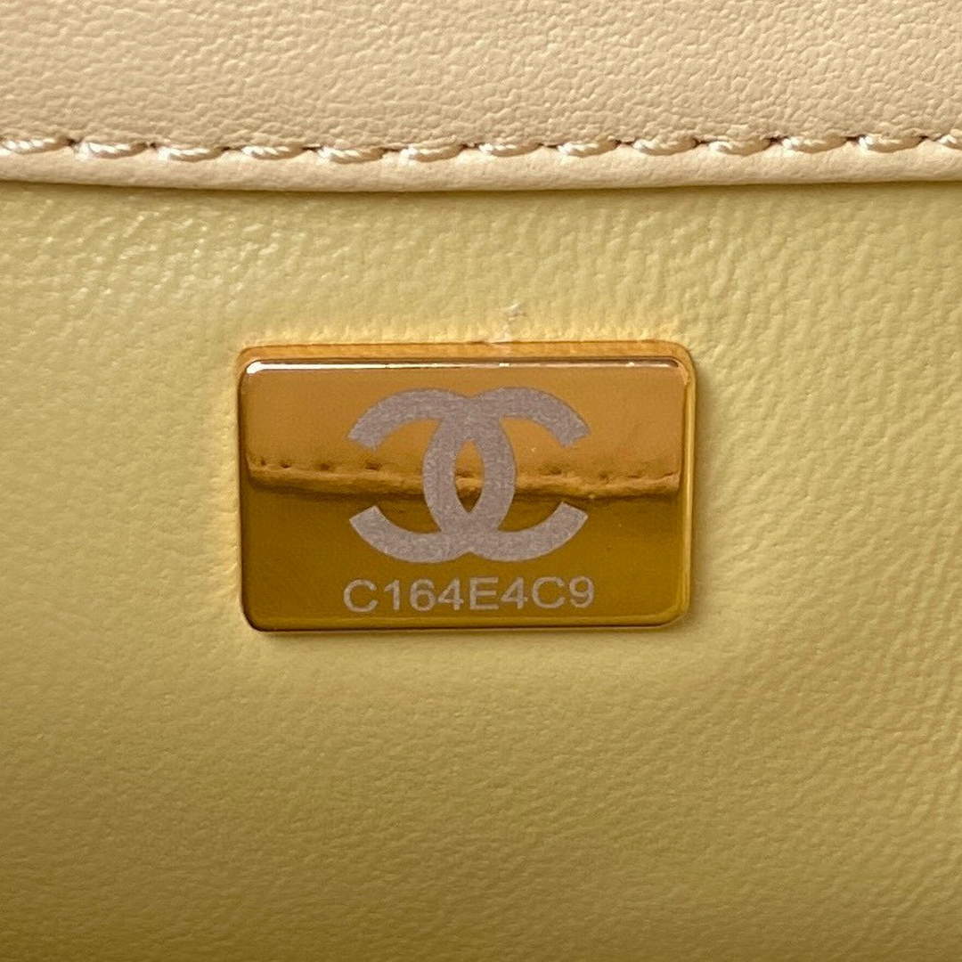 Chanel Bucket Bag Lambskin AS3116 Yellow - Default Title - View 9