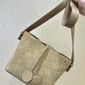 Chanel Bucket Bag Suede & Gold-Tone Metal AP6268 Beige - Default Title - View 1