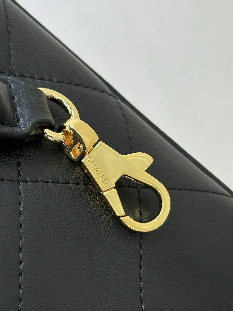 Chanel Bucket Bag Lambskin & Gold-Tone Metal AP6268 Black - Default Title - View 11