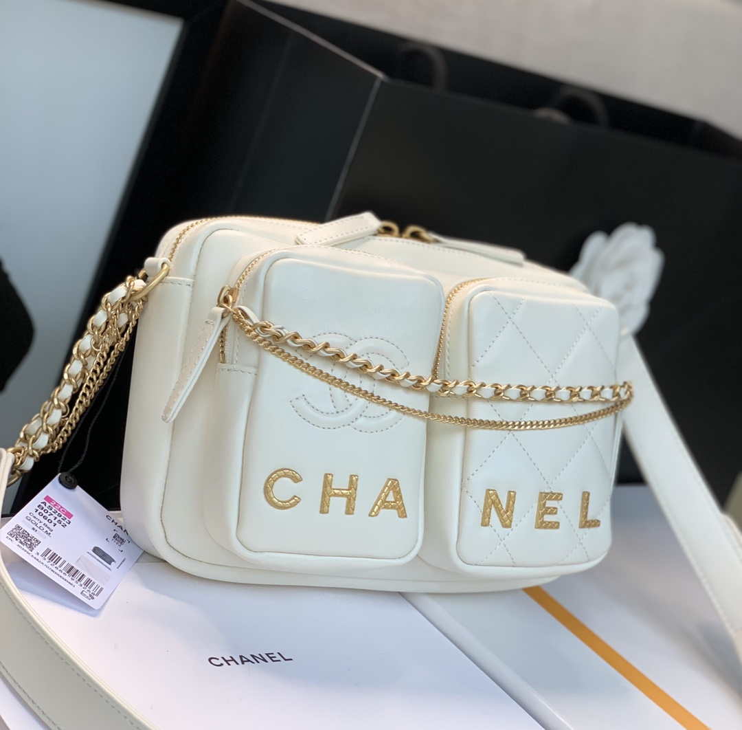 Chanel Camera Case AS2923 Bag White - Default Title - View 3