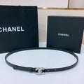 Chanel CC resin white with chain teeth gold and silver logo buckle 1.5cm AA0916 - '--Please Select-- - View 1