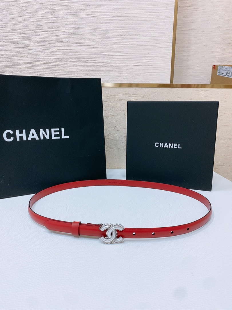 Chanel CC resin white with chain teeth gold and silver logo buckle 1.5cm AA0919 - '--Please Select-- - View 1
