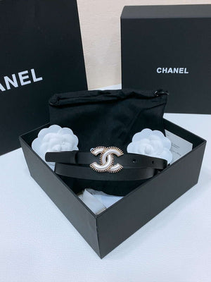 Chanel CC resin white with chain teeth gold and silver logo buckle 1.5cm AA0920 - '--Please Select-- - View 4