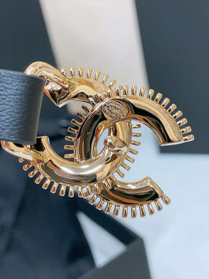 Chanel CC resin white with chain teeth gold and silver logo buckle 1.5cm AA0920 - '--Please Select-- - View 6