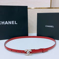 Chanel CC resin white with chain teeth gold and silver logo buckle 1.5cm AA0923 - '--Please Select-- - View 1