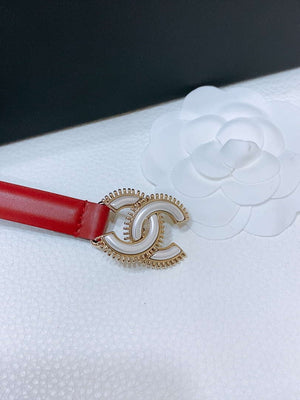 Chanel CC resin white with chain teeth gold and silver logo buckle 1.5cm AA0923 - '--Please Select-- - View 3