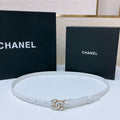 Chanel CC resin white with chain teeth gold and silver logo buckle 1.5cm AA0924 - '--Please Select-- - View 1