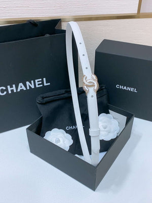 Chanel CC resin white with chain teeth gold and silver logo buckle 1.5cm AA0924 - '--Please Select-- - View 6