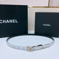 Chanel CC resin white with chain teeth gold and silver logo buckle 1.5cm AA0925 - '--Please Select-- - View 1