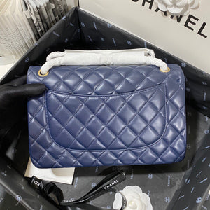 Chanel CF A01113 Classic Flap Bag in Lambskin Navy Blue - Default Title - View 5