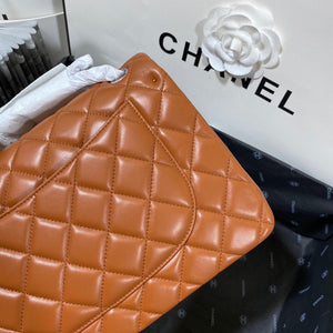 Chanel CF A01113 Classic Flap Bag in Lambskin Tan - Default Title - View 6