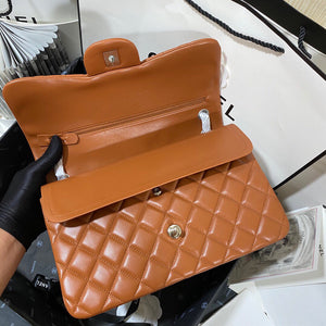 Chanel CF A01113 Classic Flap Bag in Lambskin Tan - Default Title - View 8