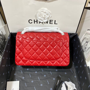 Chanel CF A01113 Classic Flap Bag in Lambskin Red - Default Title - View 2