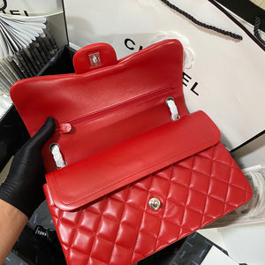 Chanel CF A01113 Classic Flap Bag in Lambskin Red - Default Title - View 8