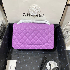 Chanel CF A01113 Classic Flap Bag in Lambskin Purple - Default Title - View 2