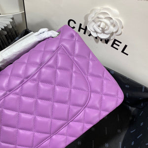 Chanel CF A01113 Classic Flap Bag in Lambskin Purple - Default Title - View 6