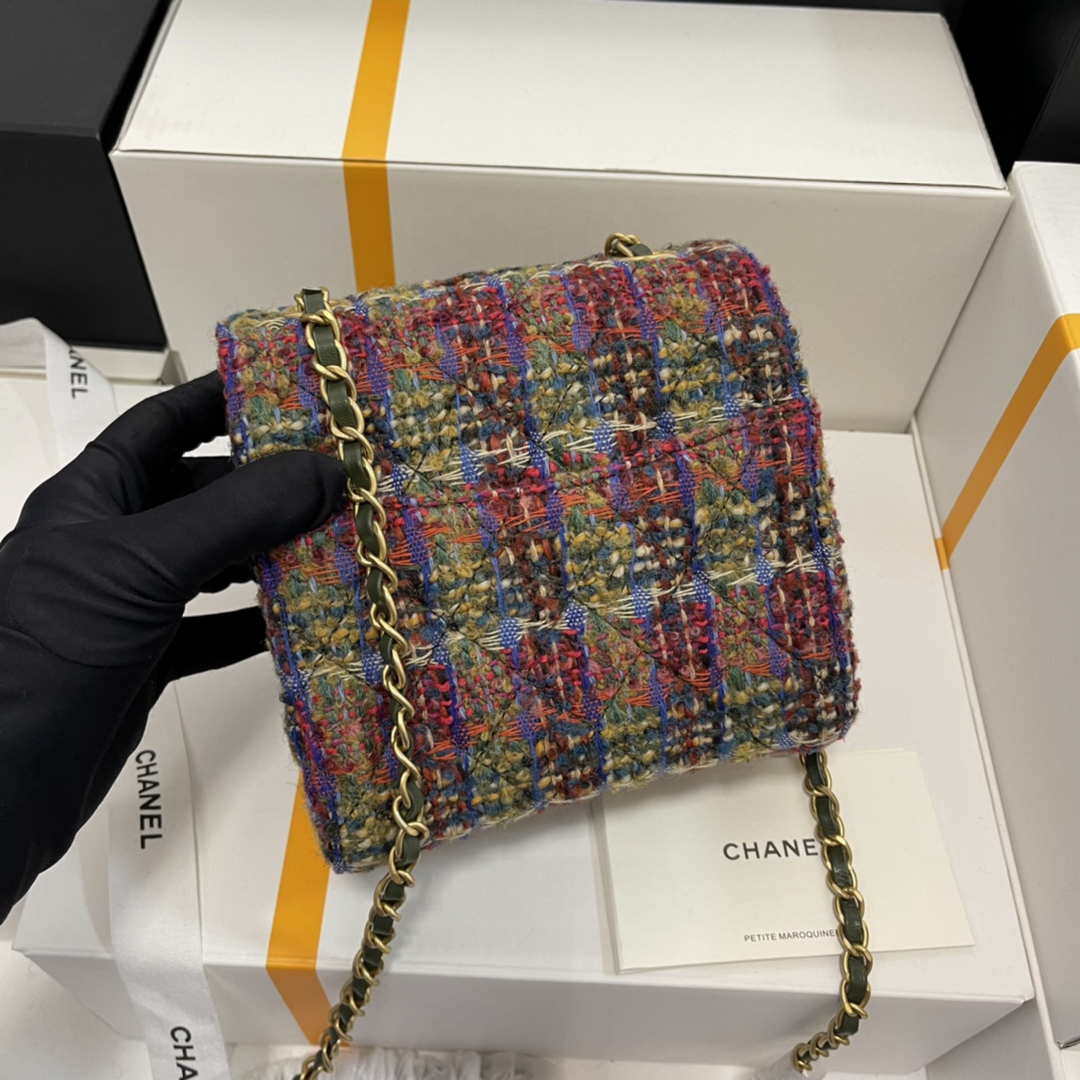 Chanel CF A1115 Mini Flap Bag Wool Tweed - Default Title - View 8
