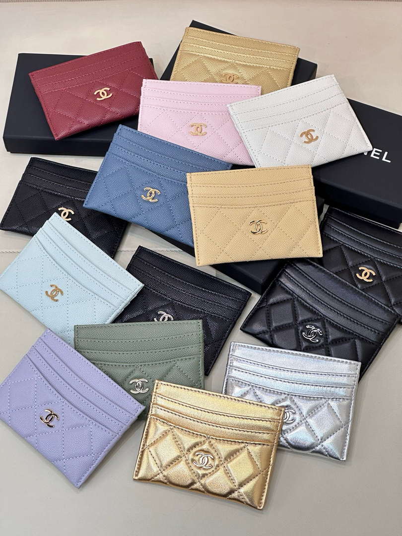 Chanel Classic Card Holder Grained Calfskin & Gold AP4472